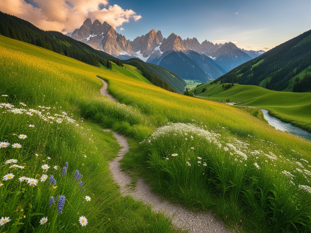 alpine hiking trails in tyrol